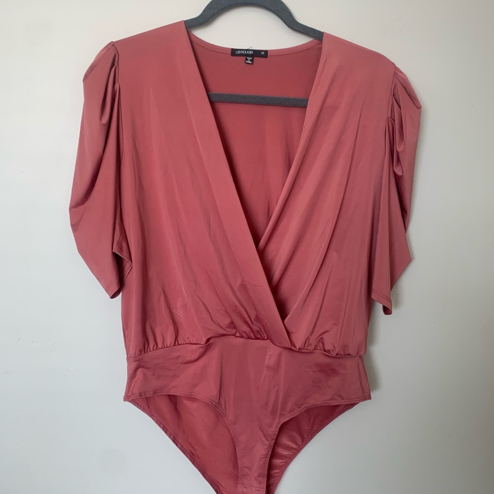 Le Rouge Bodysuit size medium color Rose Pink